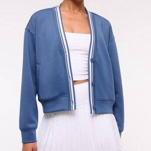 Abercrombie YPB neoKNIT Cardigan Blue (NWT)